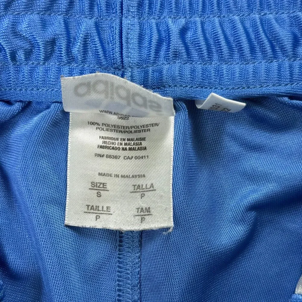 Adidas Pure Game Series Tearaway Joggers Blue Y2K Track Pants Small